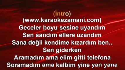 Ogün Şanlısoy - Saydım - 2015 TÜRKÇE KARAOKE