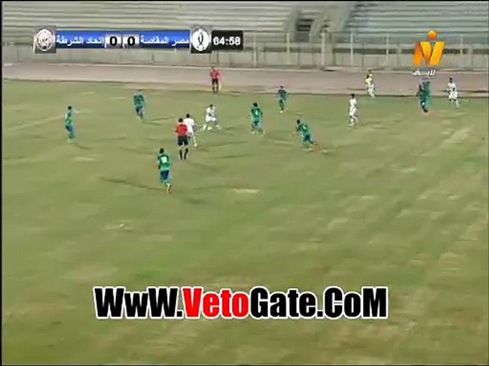 "عبد الله سيسيه"يتقدم بالهدف الاول اتحاد الشرطه فى المقاصه