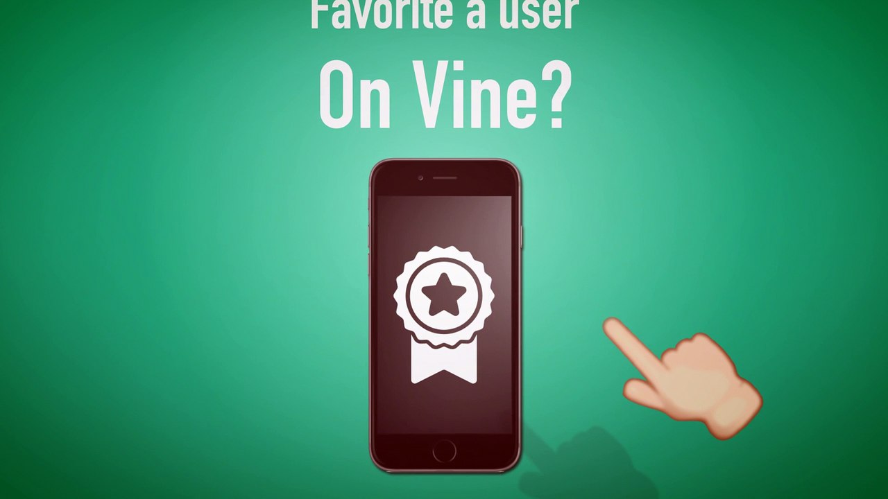 How To Favorite A User On Vine