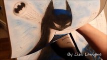Batman Textured Airbrush Painting