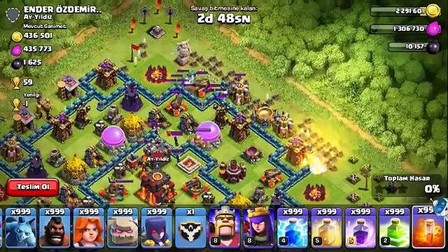 Clash of Clans #3 cheat (hile) sınırsız asker ve büyü