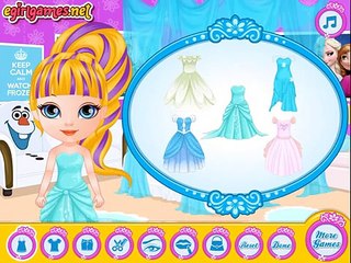 Baby Barbie Frozen Hair Salon Video Walkthrough