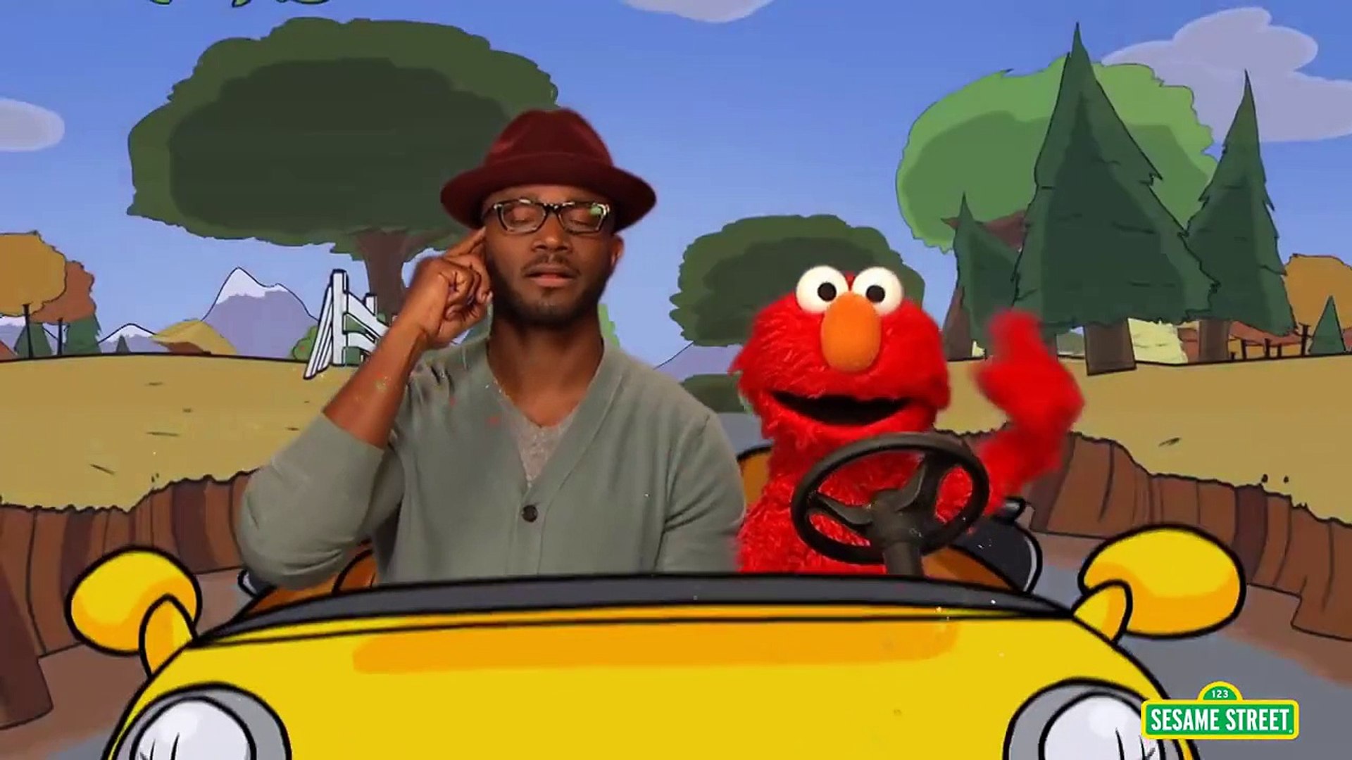 Sesame Elmo and Taye Diggs for a Drive - Dailymotion Video
