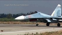 Russia releases footage of jets operating over Syria