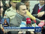 Policía fue desvinculado de la institución en Cuenca