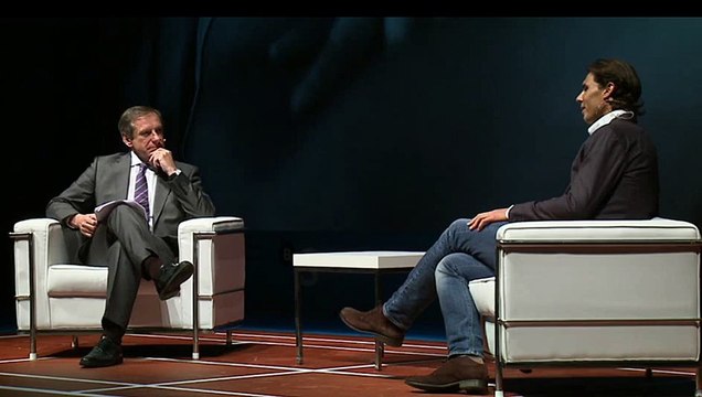 Rafael Nadal at the Banco Sabadell event in Valencia. 22 Oct. 2015