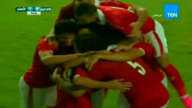 هدف الأهلي في مرمى طلائع الجيش في الدوري المصري