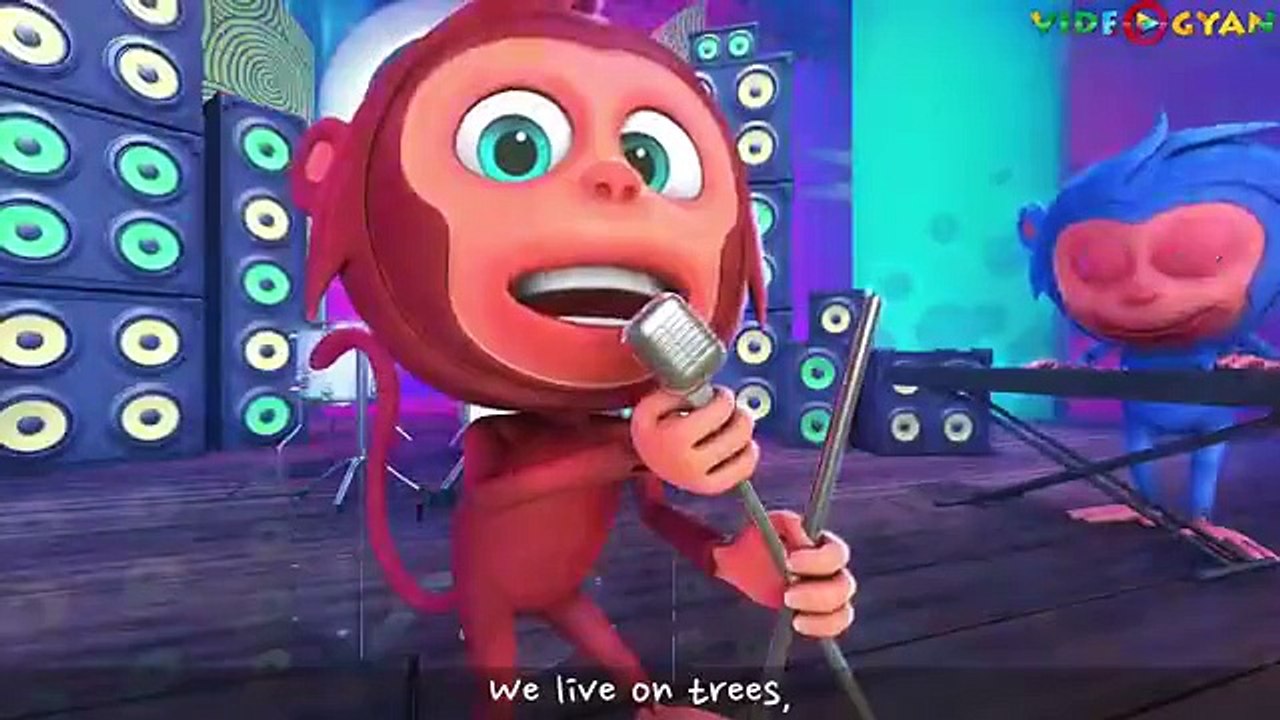 Monkey Finger Family 3D  Videogyan 3D Rhymes  Nursery Rhymes For Children