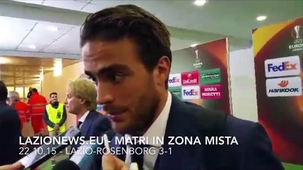 22.10.15 - Matri in zona mista dopo Lazio-Rosenborg 3-1