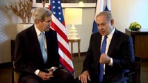 US Secretary of State Kerry Netanyahu and Israeli PM Benjamin Netanyahu meet in Berlin to discuss the recent wave of terror attacks spilling over Israel