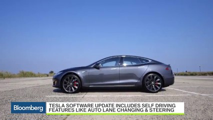 Tesla Adds Self-Driving Features to Model S Sedan