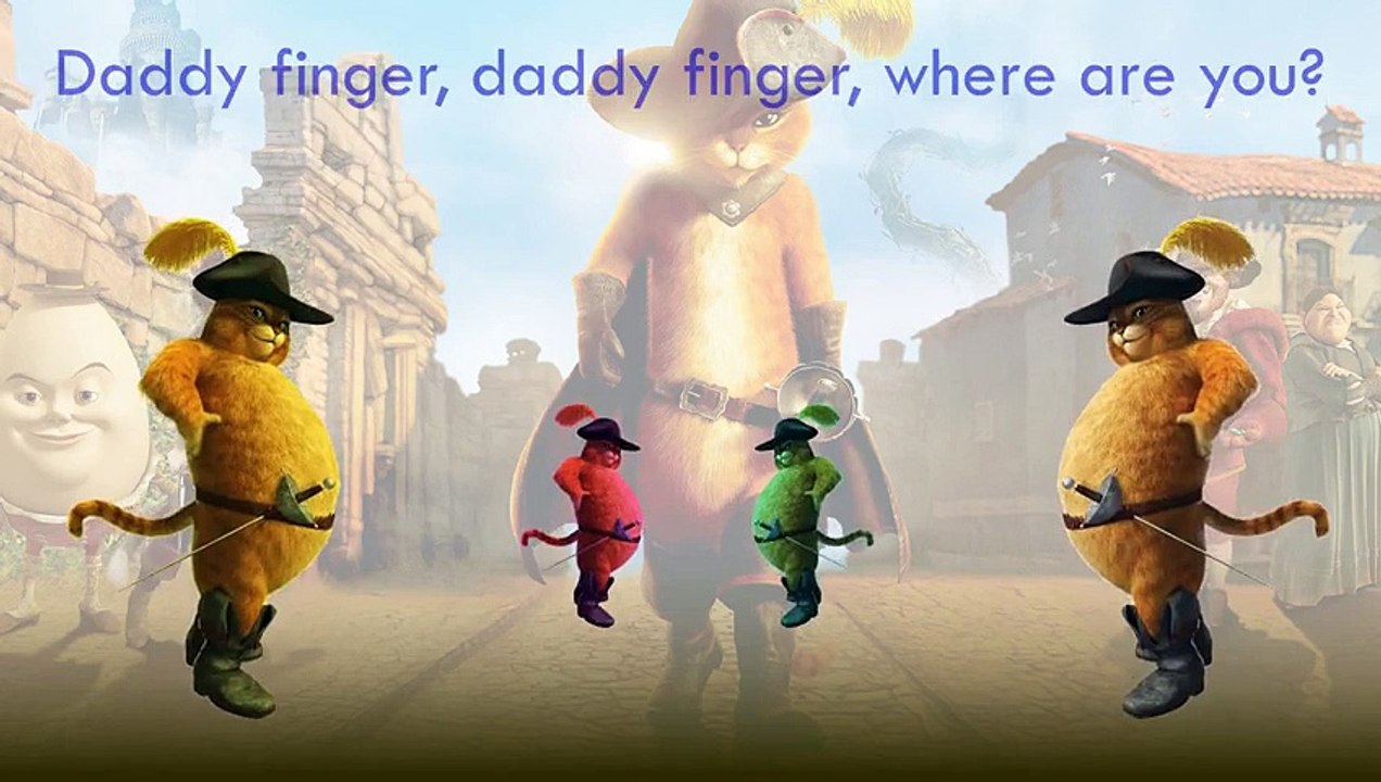 Finger Family Puss in boots Nursery Rhymes For Children Finger Family