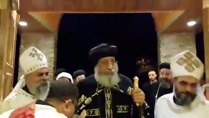 استقبال قداسة البابا بكنيسة مارجرجس بكيركلاند سياتل . الخميس 22 اكتوبر.