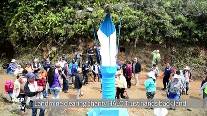 Landmine-free zone in Colombia handed back to residents