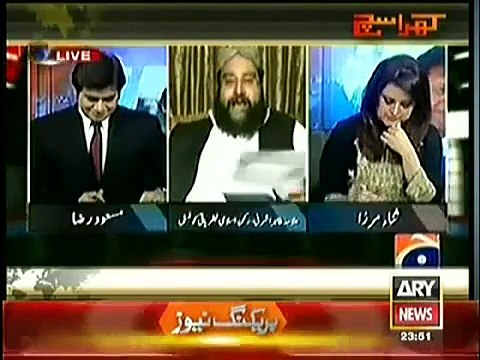 Mubashir Luqman Blasts Drunk Tahir Ashrafi Khara Sach and Calls Him Tanker - Voice of Pakistan