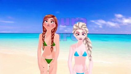 Elsa y Ana de Frozen en Biquini DaDaDa Frozen Kids songs