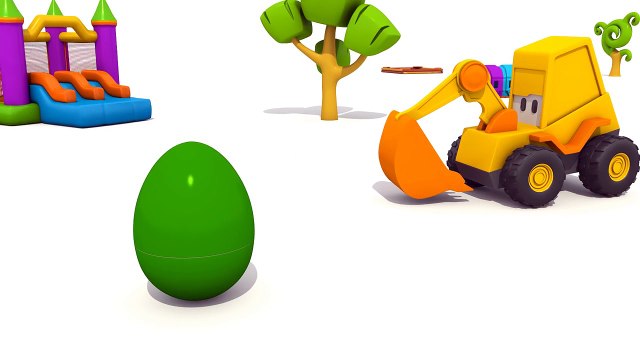 Eğitici çizgi film - Ekskavatör Max - Sürpriz yumurta - Traktör - Türkçe izle