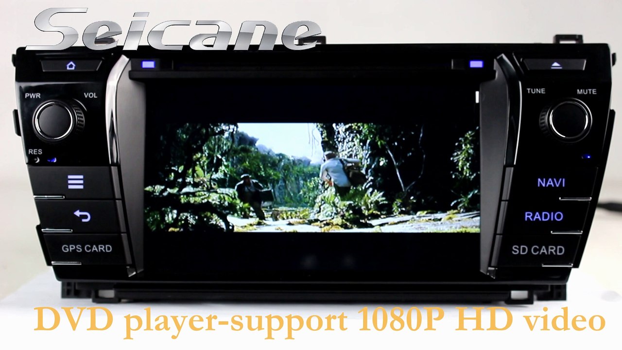 High sensitive touch screen 2014 Toyota Corolla aftermarket stereo with digital TV backup camera