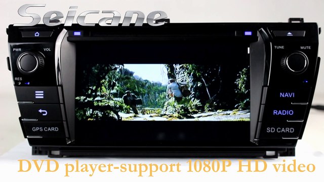 High sensitive touch screen 2014 Toyota Corolla aftermarket stereo with digital TV backup camera
