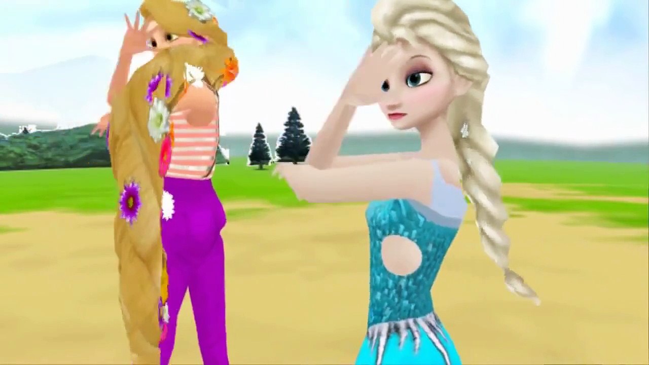 Rapunzel Elsa y Anna Cancion Infantil [Levan Po...