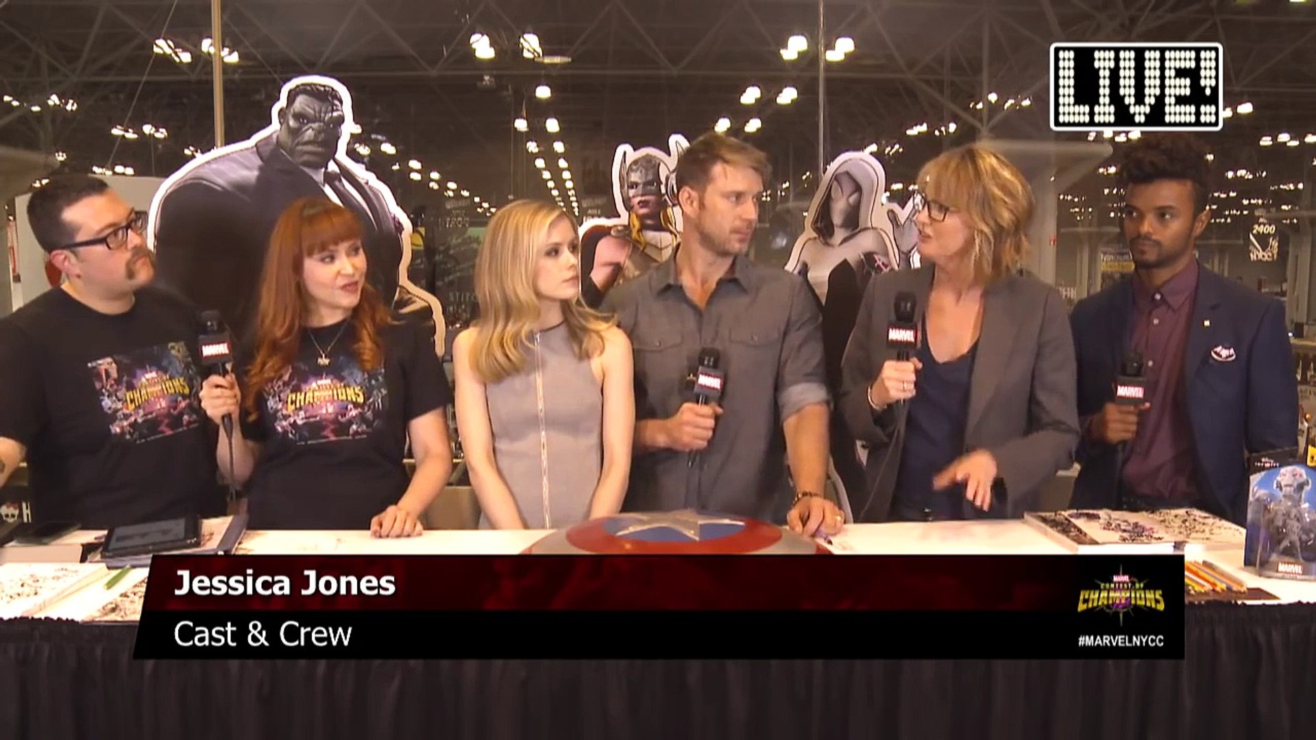 Marvels Jessica Jones cast & crew come to Marvel LIVE!