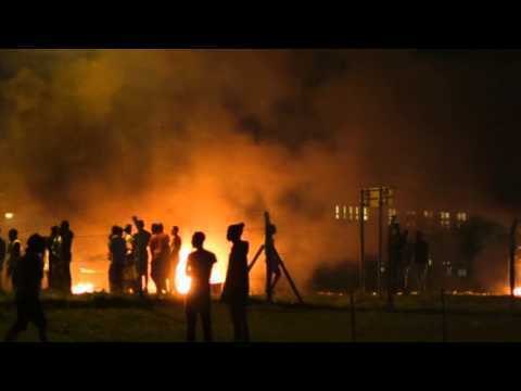 Cape Town Students Protest Tuition Fee Hike With Burning Barricade