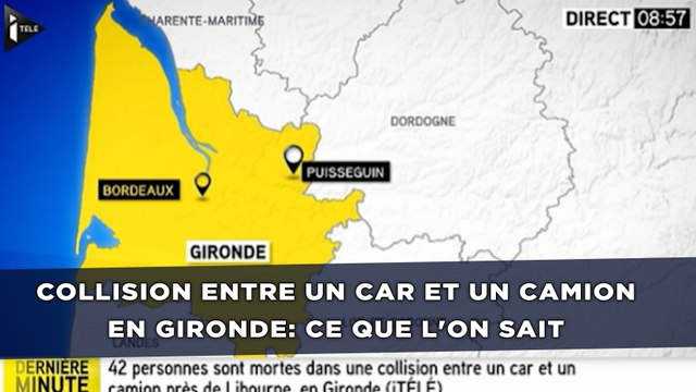 Collision entre un car et un camion en Gironde: Ce que l'on sait