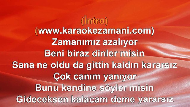 Orçun Kabil - Peki Tamam - 2011 TÜRKÇE KARAOKE