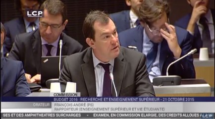 TRAVAUX ASSEMBLEE 14E LEGISLATURE : Projet de loi de finances pour 2016 : budget pour la recherche et l'enseignement supérieur