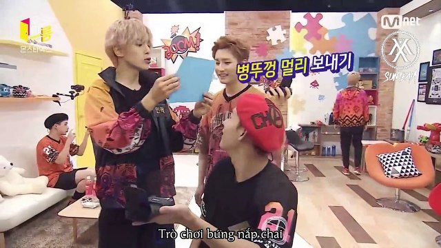[VNMX] [Vietsub] 150916 Monsta X Today's Room Part 2 - Shownu, I.M, Wonho wear lipstick