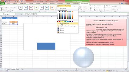 Excel - Comment créer un Graphique de type Sphere