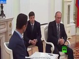 اللقاء الكامل للرئيس فلاديمير بوتين مع الرئيس السوري بشار الأسد بالصوت والصورة مع الترجمة بالعربية