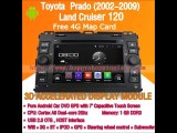 Android Custom Stereo for Toyota Prado Land Cruiser 120 2002-2009 Car GPS Radio Bluetooth Wifi 3G Internet