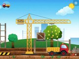 Construction Trucks Cartoon for Children | Construction Game with Dump Trucks, Crane and B