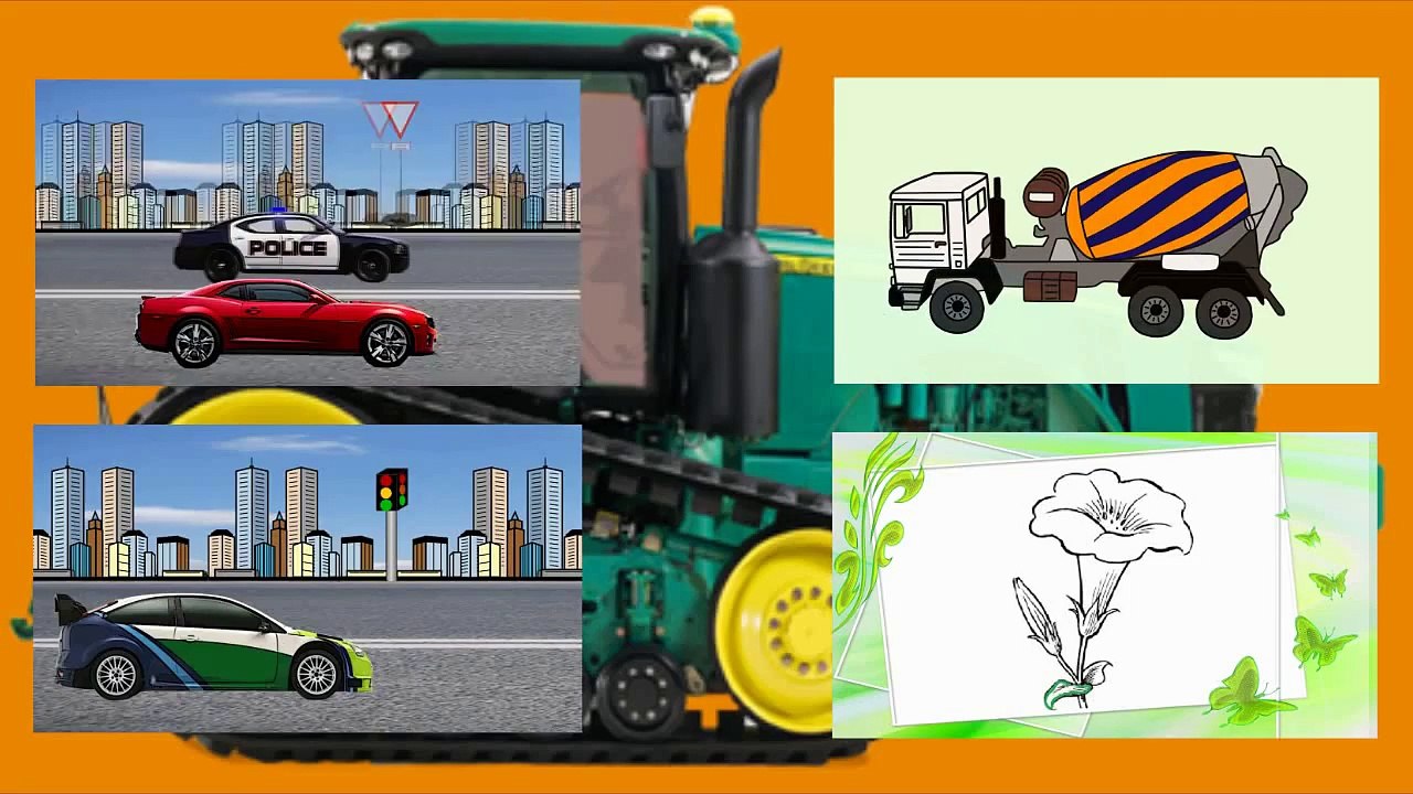 CROWLER TRACTOR. Lets Make a Puzzle. PUZZLE and CARTOON for Kids. Educational Video