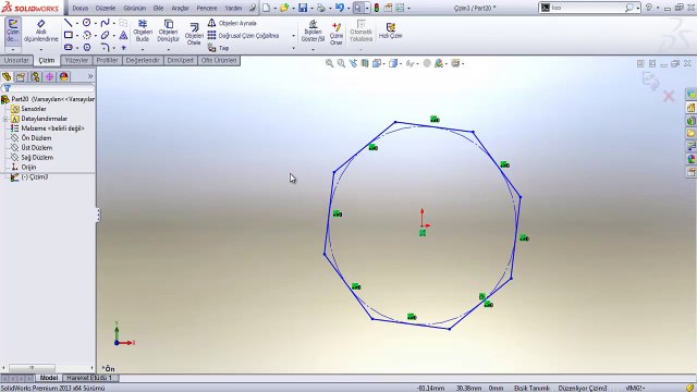 otomaik düzenleme solidworks teknik çizim