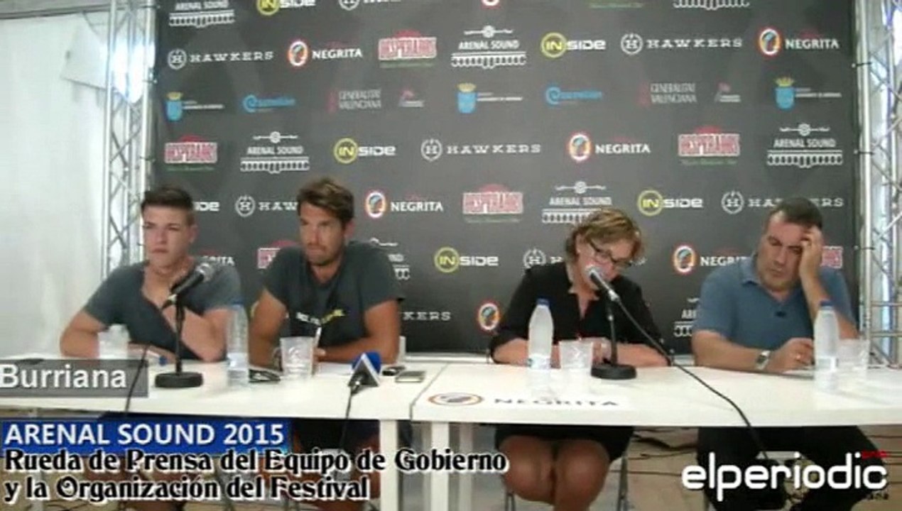 Rueda de prensa Arenal Sound 2015