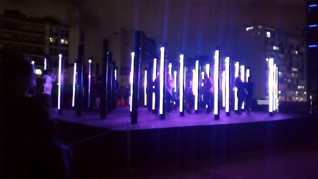 UVA installation during La Nuit Blanche 2014, Paris