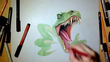 Epic Speed Drawing- T-Rex Jurassic