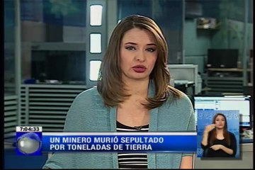 Minero murió sepultado por toneladas de tierra