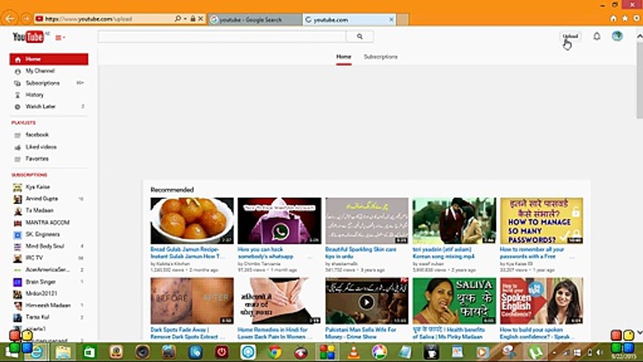 how to upload video on youtube