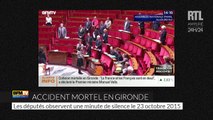 Les députés observent une minute de silence à l'Assemblée nationale en hommage aux victimes de l'accident en Gironde