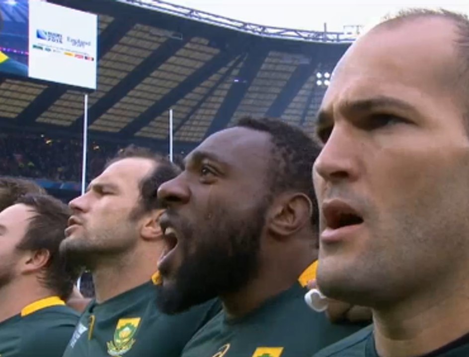 Les demi-finalistes de la Coupe du monde de rugby, en quatre hymnes