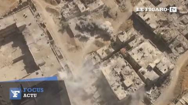 Syrie : des images aériennes des combats autour de Damas