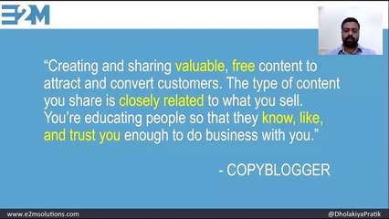 How to do content marketing with purpose and direction by Pratik Dholakiya