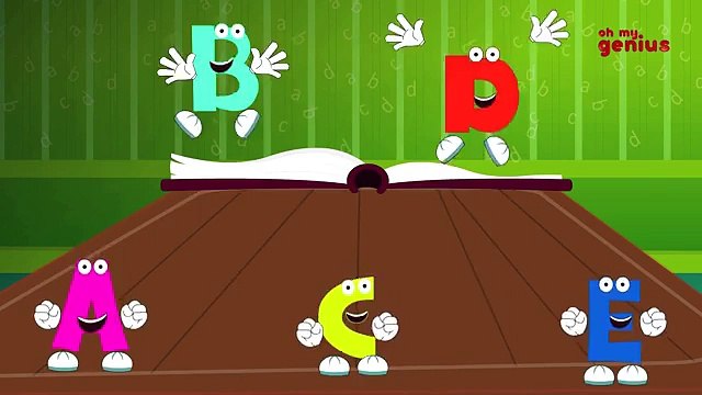 Five Little Alphabets - ABC - Alphabets Songs - Nursery Rhymes