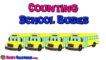 Counting School Buses | Teach Kids Counting, Numbers 123s, Toddler Learning Video, 1234