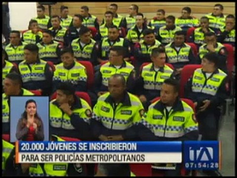 20 mil jóvenes se inscribieron para ser policías metropolitanos