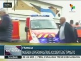 Francia: al menos 42 muertos en choque de un autobús y un camión