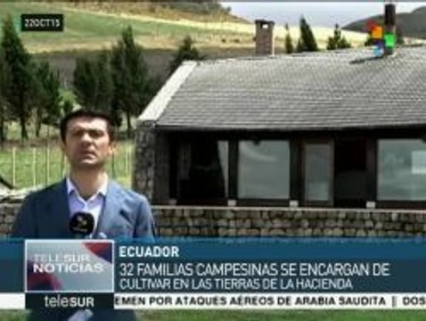 Ecuador:tierras expropiadas a banqueros, son cultivadas por campesinos